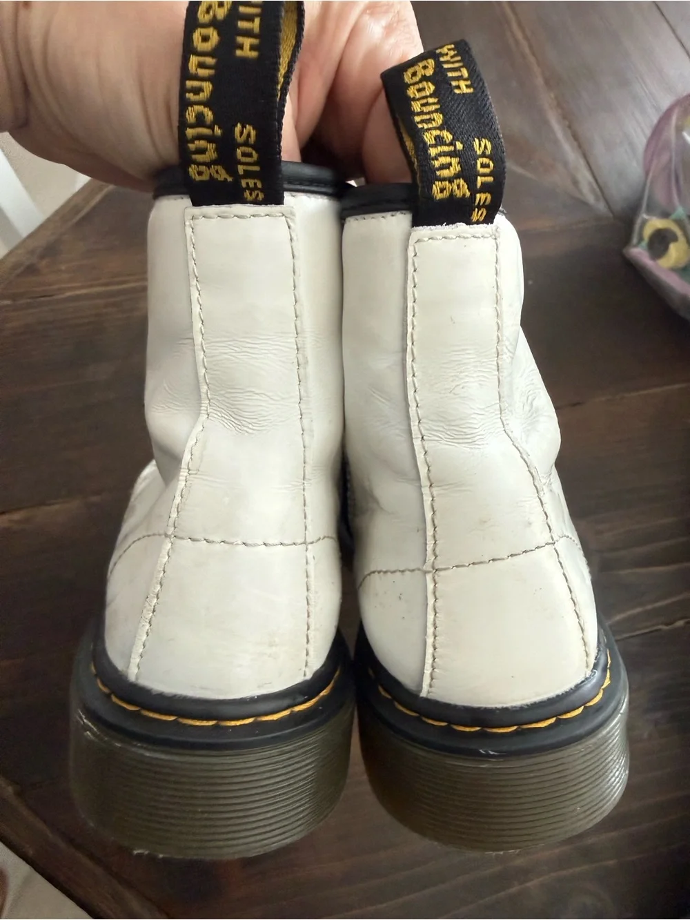 Doc Martens White Kids Boots Size 2
